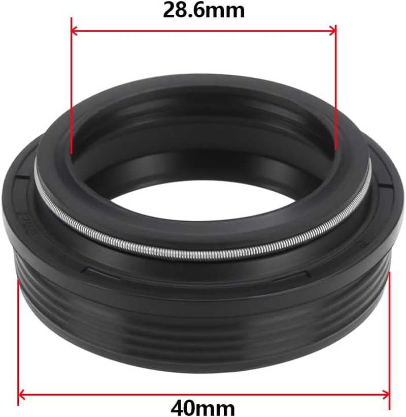 Be in Your Mind 2PCS 28Mm Bicycle Front Fork Wiper Dust Seal Ring FAA125-40 Front Fork Standpipe Repair Parts Compatible with SR Suntour XCT SF9 NCX/SF13 CR8V 28.6 X 40Mm image number 4