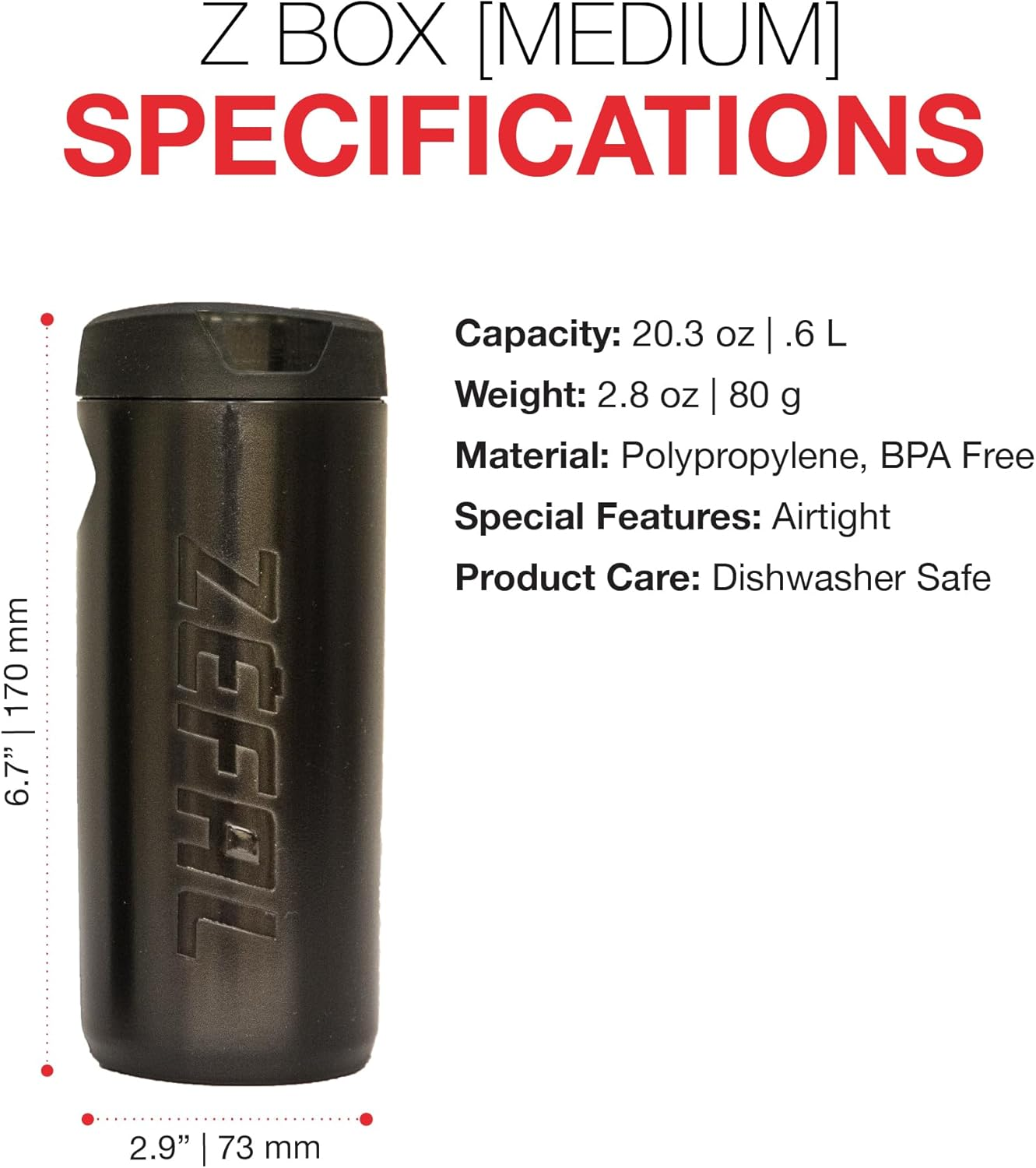 Zefal Z Box Tool Bottle, Black