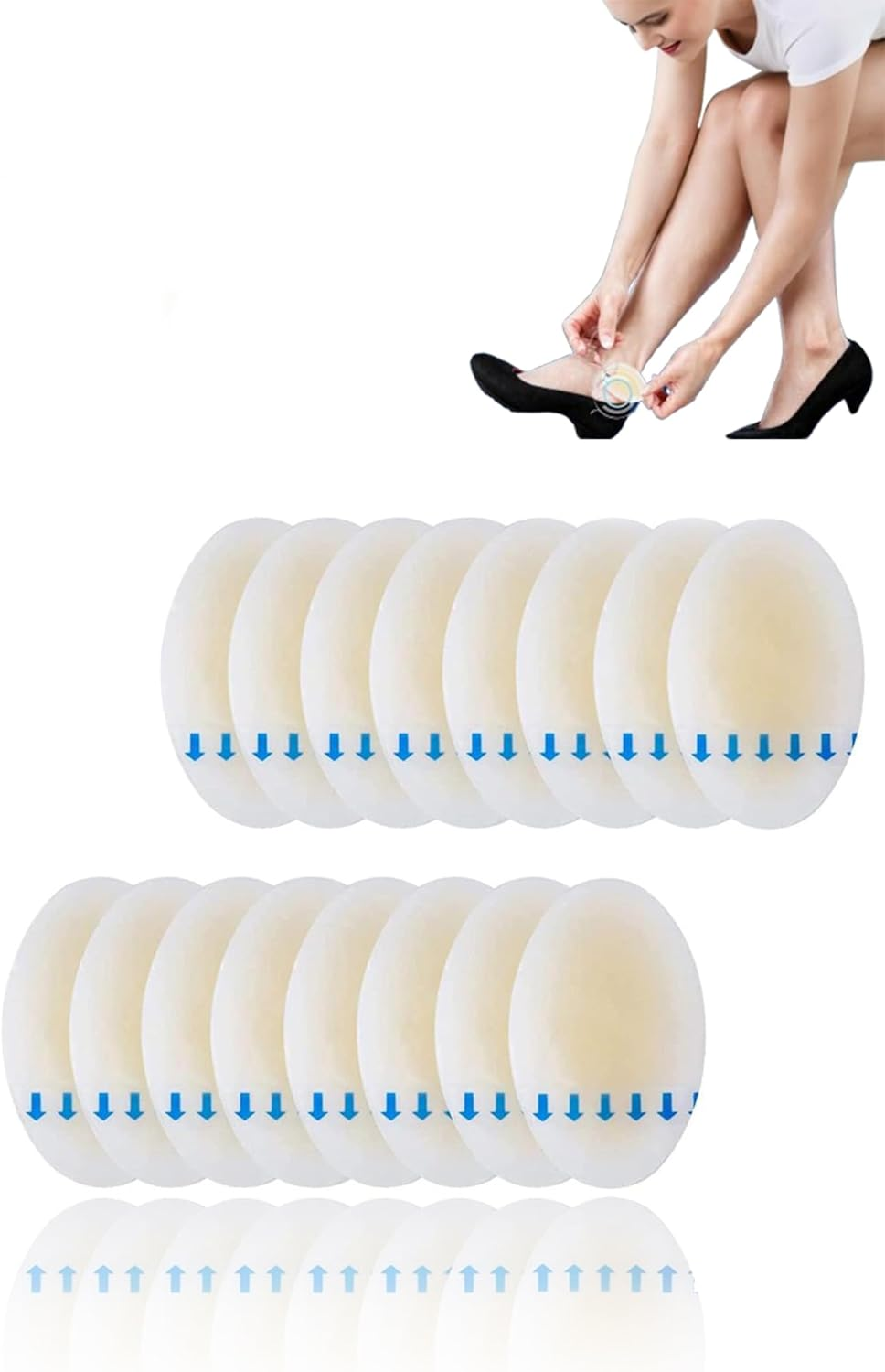 15 Pcs Heel Bandages for Blisters Gel Heel Sticker Anti-Abrasion Foot Sticker Bubble Sticker Gel Guard Skin Compeed Blister Mix Blister Treatment Patch Advanced Healing Blister Cushions image number 4