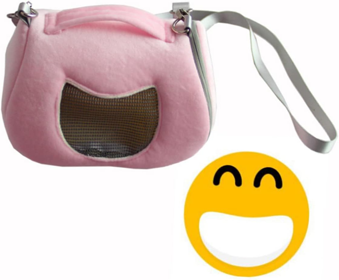 VANZACK Pet Carrier Hamster Carrier Rabbit Carrier Bunny Carrier Pet Cage Pet Supplies Handbag Traveling Backpack the Tote Bag Travel Bag for Pets Pet Travel Carrier Pink