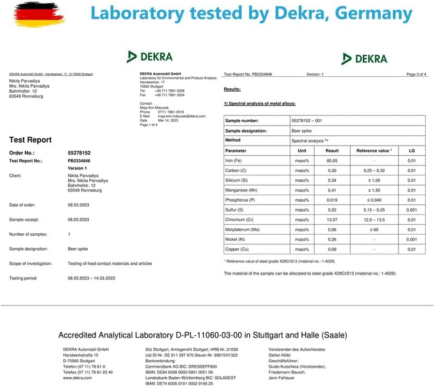 INDIAN STORE 24 Beer Spike Beer Caranelizer Beer Carameliser Beer Warmer Real Wood Handle 100% Food Safe and Rustproof Stainless Steel Ball (Shape 3) - Shape 2 image number 7