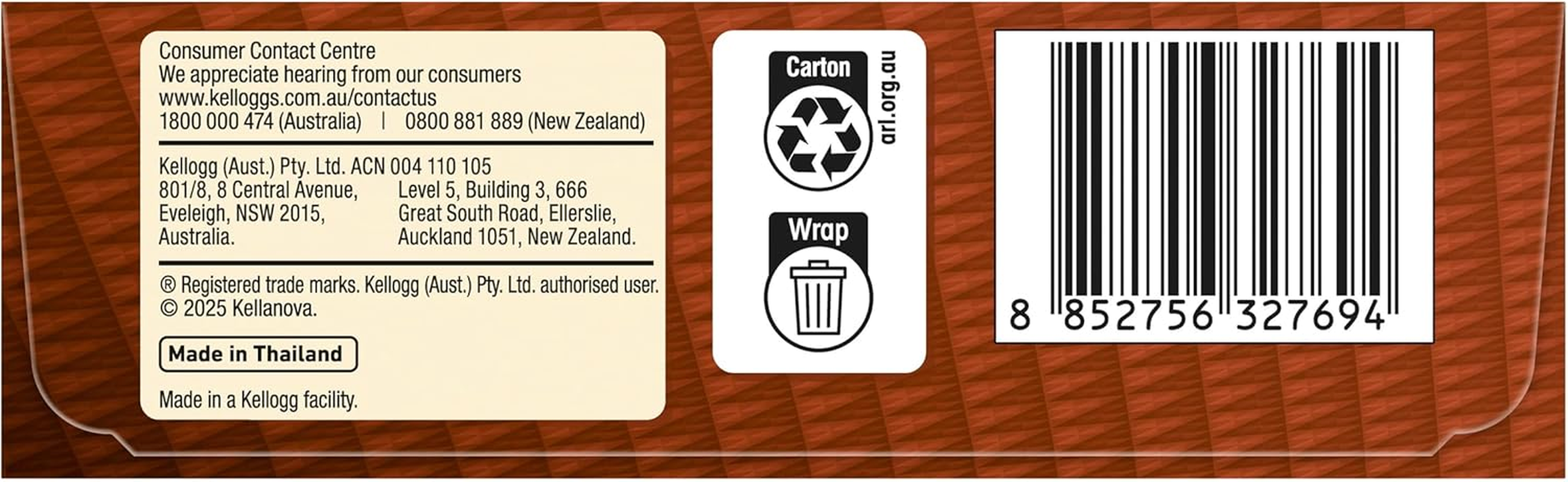 Kellogg'S Nutri-Grain Original Cereal Snack Bars, 5 X 22G