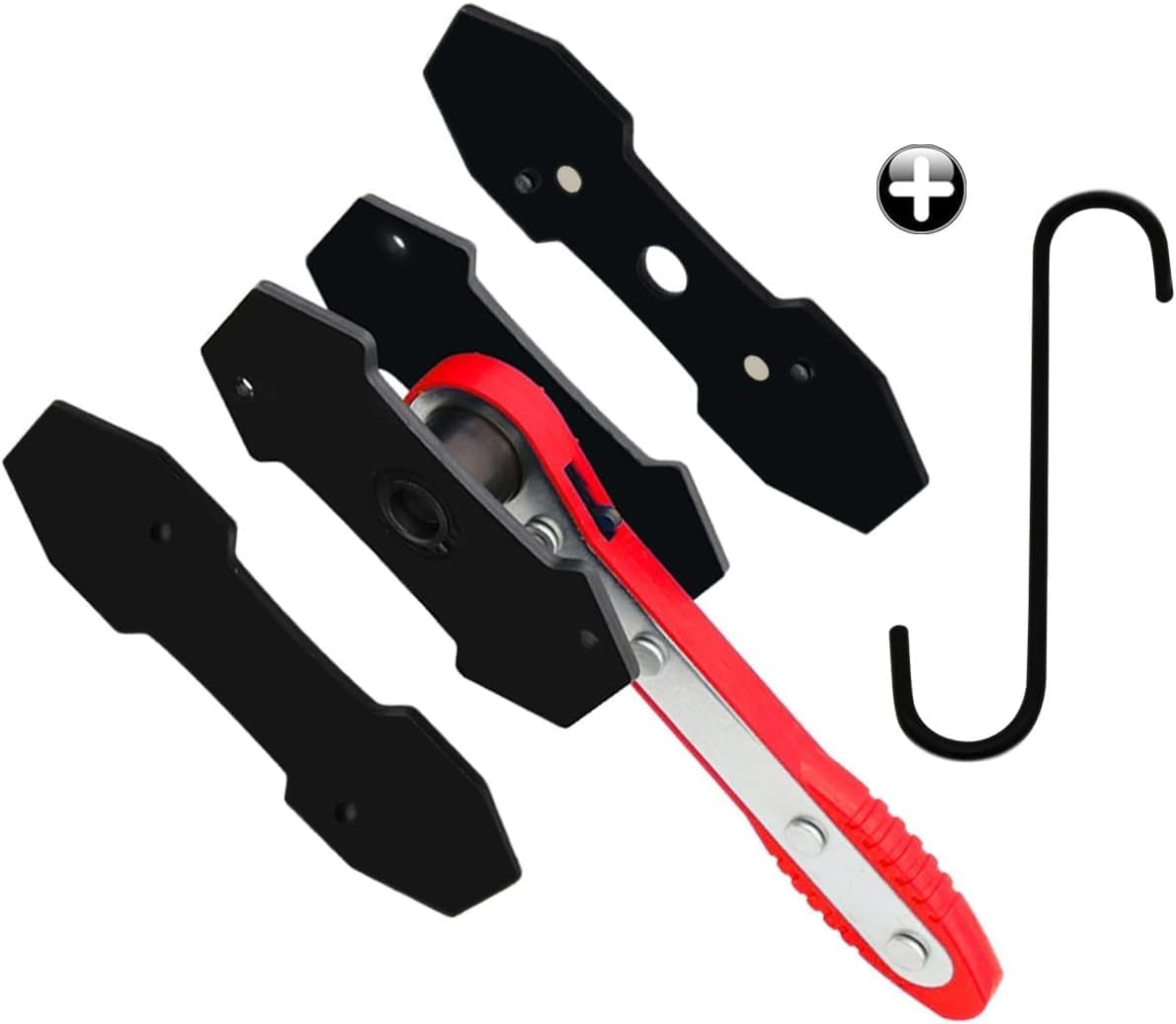 Brake Tools, Brake Caliper Tool, 360&deg; Adjustable Car Ratcheting Brake Caliper Compression Tool, Caliper Piston Compressor Tool, Brake Piston Compression Tool, Red image number 2