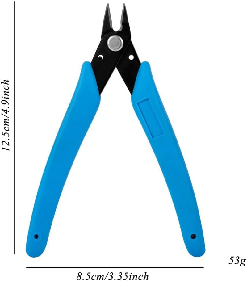 AKOAK 1 Pack Stainless Steel Nail Art Scissors, Rhinestone Remover, Metal Chain, Cutter, 5" Diagonal Pliers, Manicure Tools image number 3