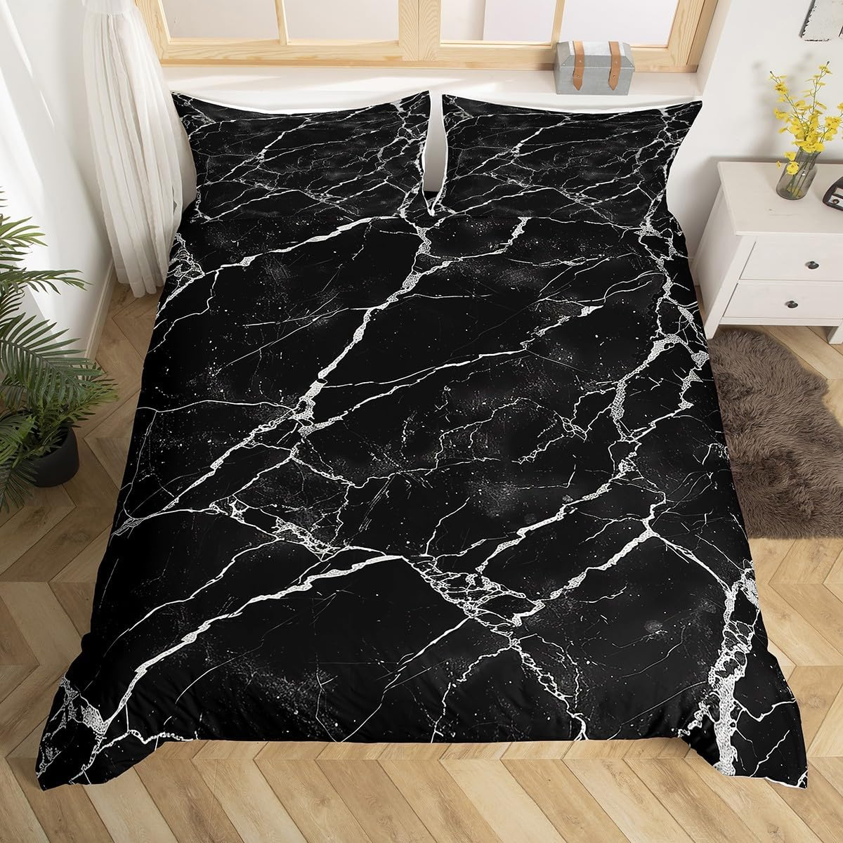 Cute Dog Paws Duvet Cover Single Size,Corgi Pug Lovely Animals Pets Comforter Cover for Kids Teens Adults Bedroom Decor,Dog Bones Cartoon Colorful Bedding Set 1 Pillowcase,No Comforter