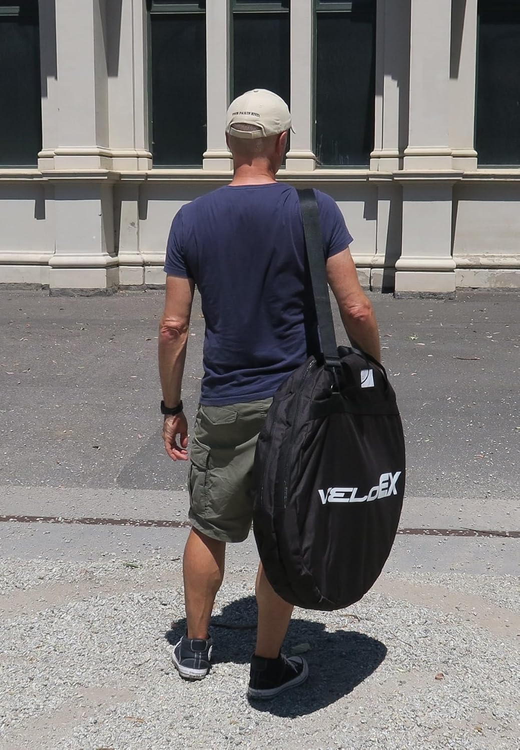 Veloex Padded Double Wheel Bag. for Road, Gravel and MTB (Max 27.5 X 2.5) with Wheel Separator, Skewer/Bolt Pouch, Hub Reinforcement and Dual Carry Options.