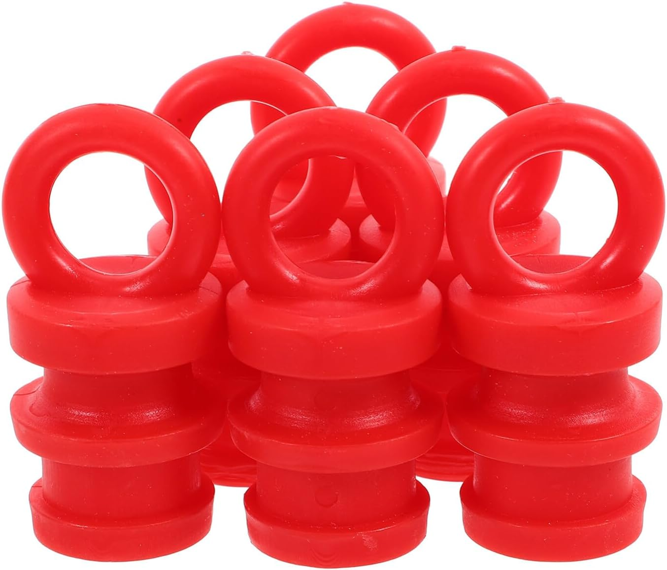 SOLUSTRE 6Pcs Rubber Caps for Fence Post Cover Decorative Post Caps for Guardrail Railing Replacement image number 1