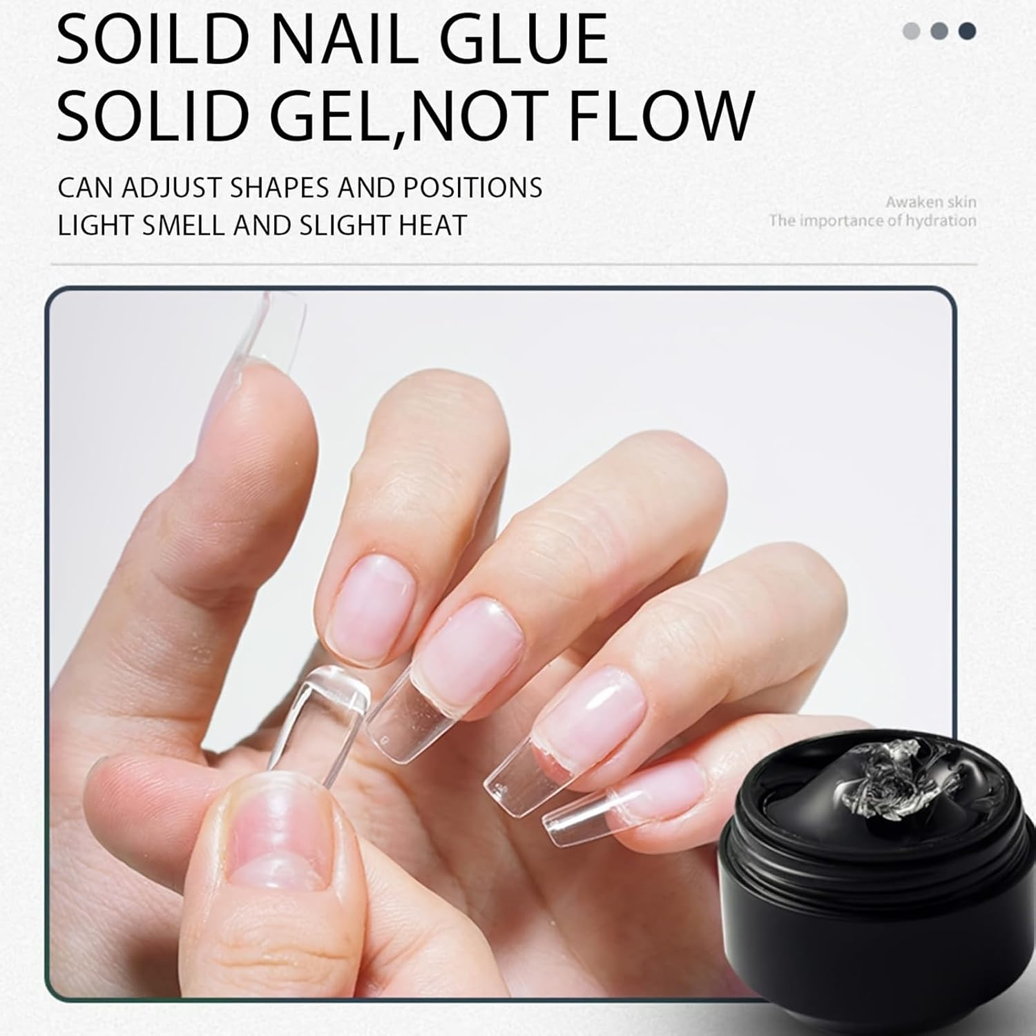 3D Sculpting Gel | 3D Waterless Molding Glue | Manicure Molding Gel,For Women Girls Home Manicure Pedicure Toe French Tips Rhinestone Flower Foil Charm Stamping image number 1