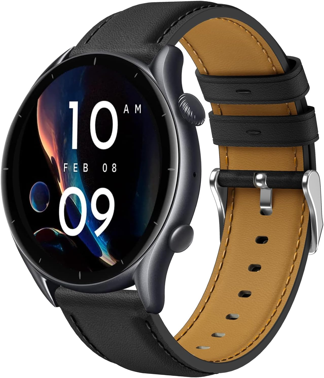 Hatolove Strap Compatible with Huawei Watch Gt3/Huawei Watch GT2/GT 2E Strap 46 Mm/Huawei Watch GT2 Pro/Gt/Classic/Sport Active, 22 Mm Leather Replacement Strap for Huawei Watch 3/3 Pro/4/4Pro 46 Mm