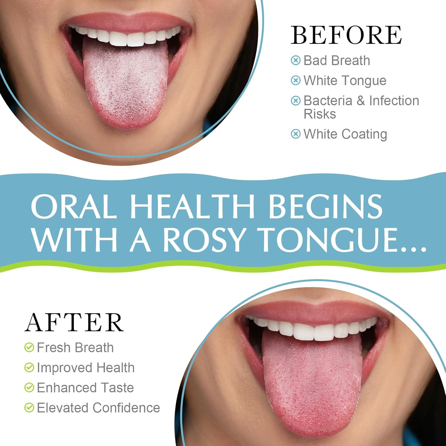 Tongue Scraper for Adults (2 Pack), Metal Tongue Scraper, Tongue Cleaner for Oral Care and Hygiene, Easy to Use, Tongue Scrubber, Help Your Oral Hygiene (With 2 Cases) image number 2