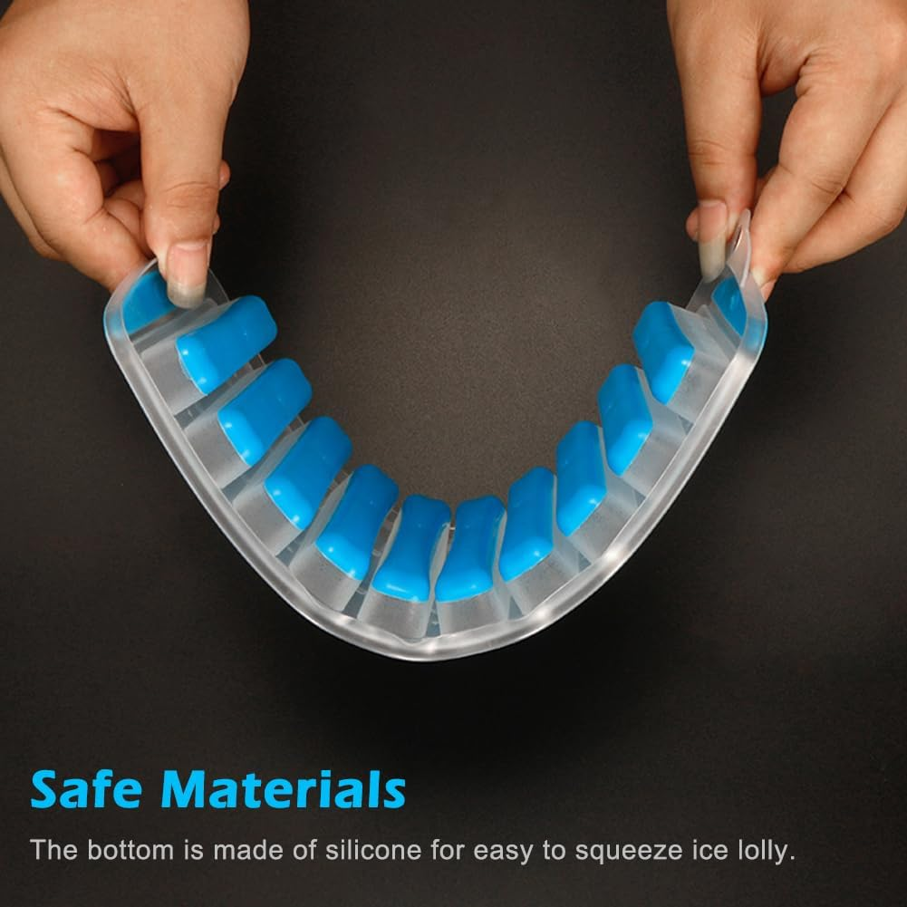 Water Bottle Ice Cube Tray, Resusable Silicone and Plastic Water Bottle Ice Mold, Easy-Release Long ICES Block Maker for Chilling Whiskey, Cocktails, Coffee, Makes 10 ICES Sticks at Once image number 2