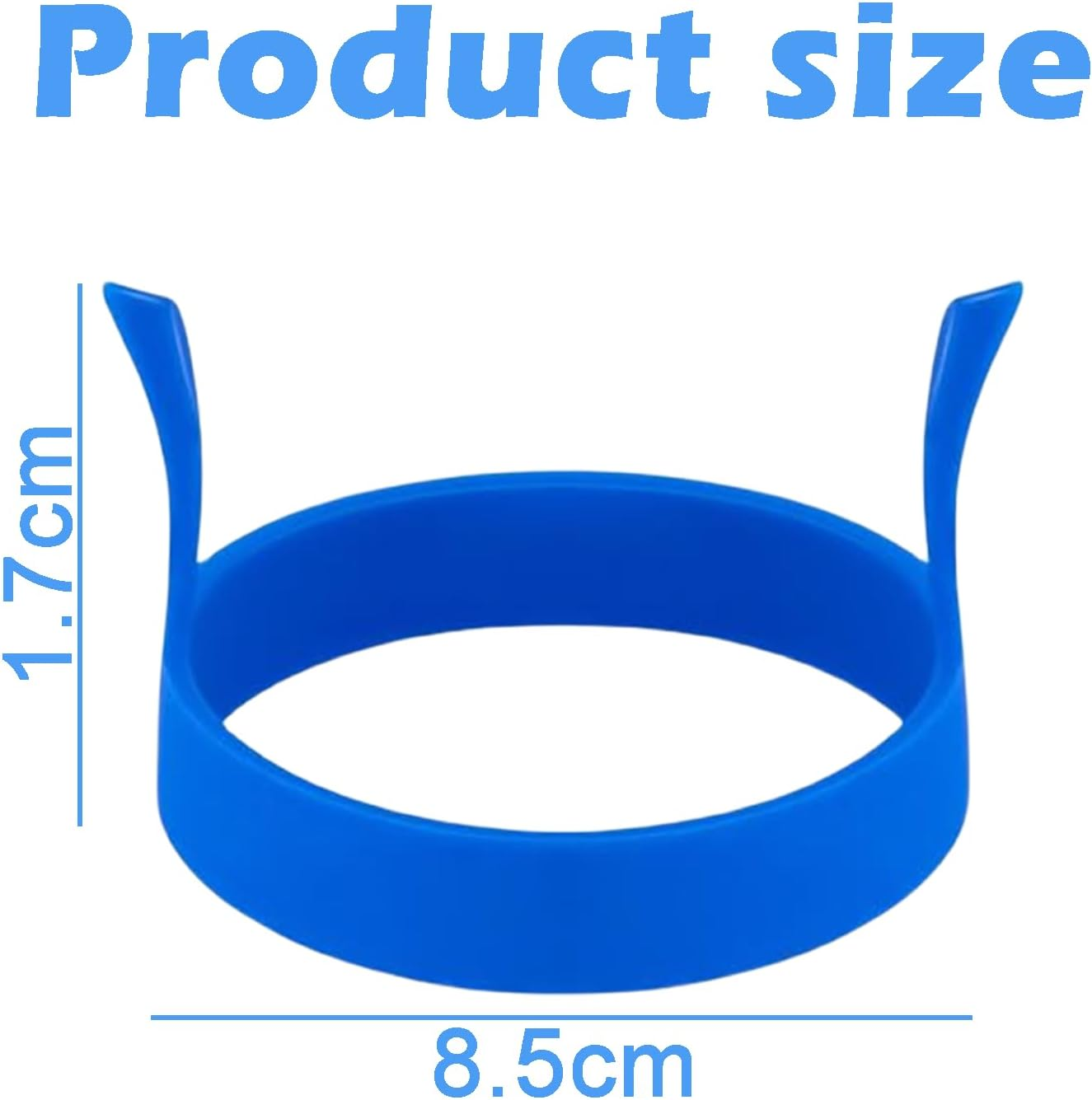 Treayes Egg Rings - 4Pcs Food Grade Silicone, Non - Stick Molds for Fried Eggs, Breakfast Sandwiches, Pancakes, Mcmuffins image number 5