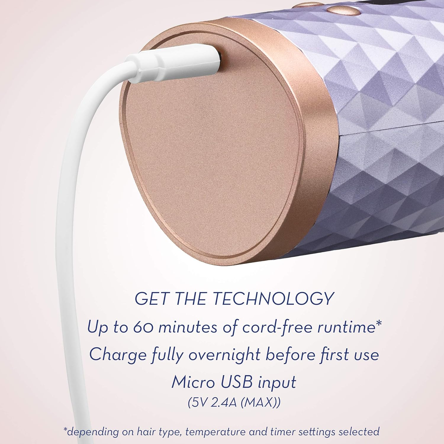 Conair Unbound Cordless Auto Curler - Rechargeable Auto Curler for Curls or Waves image number 6