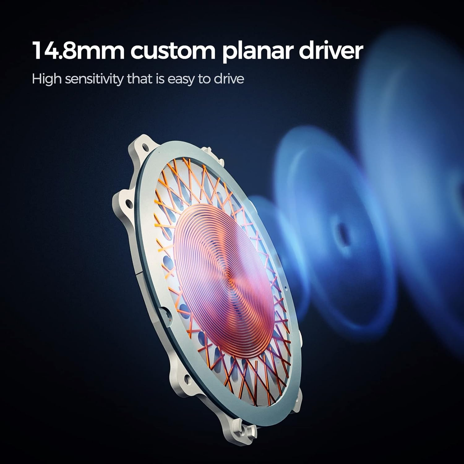 Letshuoer S12 In-Ear Headphones 14.8Mm Planar Magnetic Driver Wired In-Ear Hifi Earphones for Smartphones/Pc/Tablet (4.4Mm Connector, Silver) image number 4