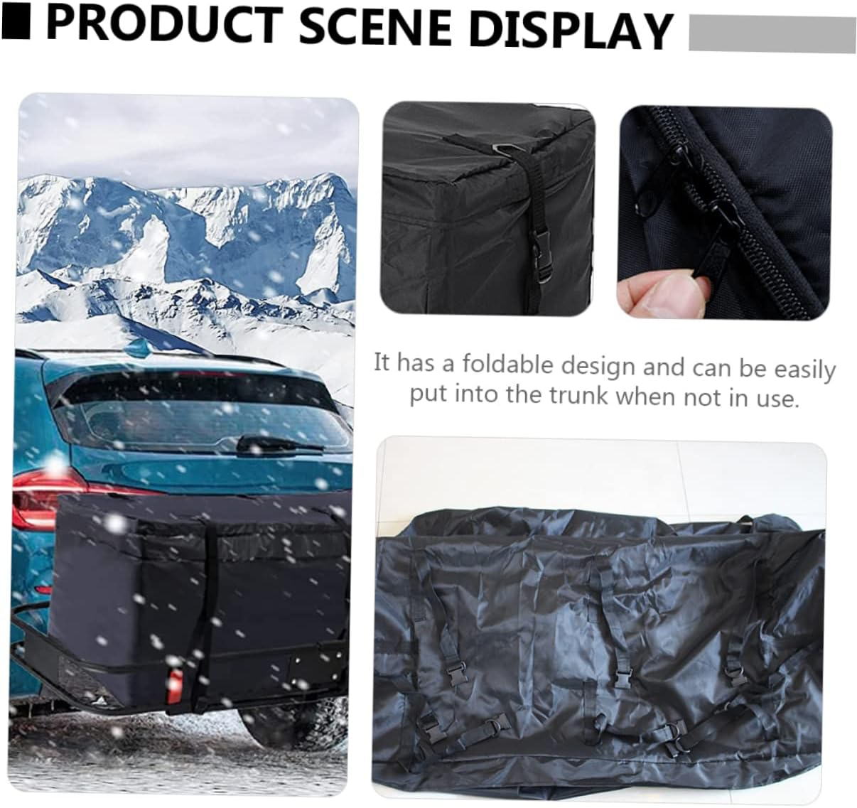 SOLUSTRE Luggage Bag Closure Car Roof Bag Vehicle Cargo Holder for Travel and Outdoor Use image number 2