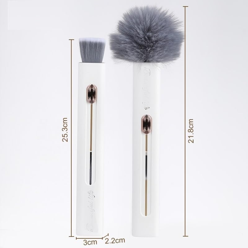 Car Vent Cleaner Car Duster Automotive Air Conditioner Clean Brush Double Head Mini Duster for Car Air Vent Keyboard Window Leaves Blinds Shutter Glasses Fan (White, One Size) image number 1