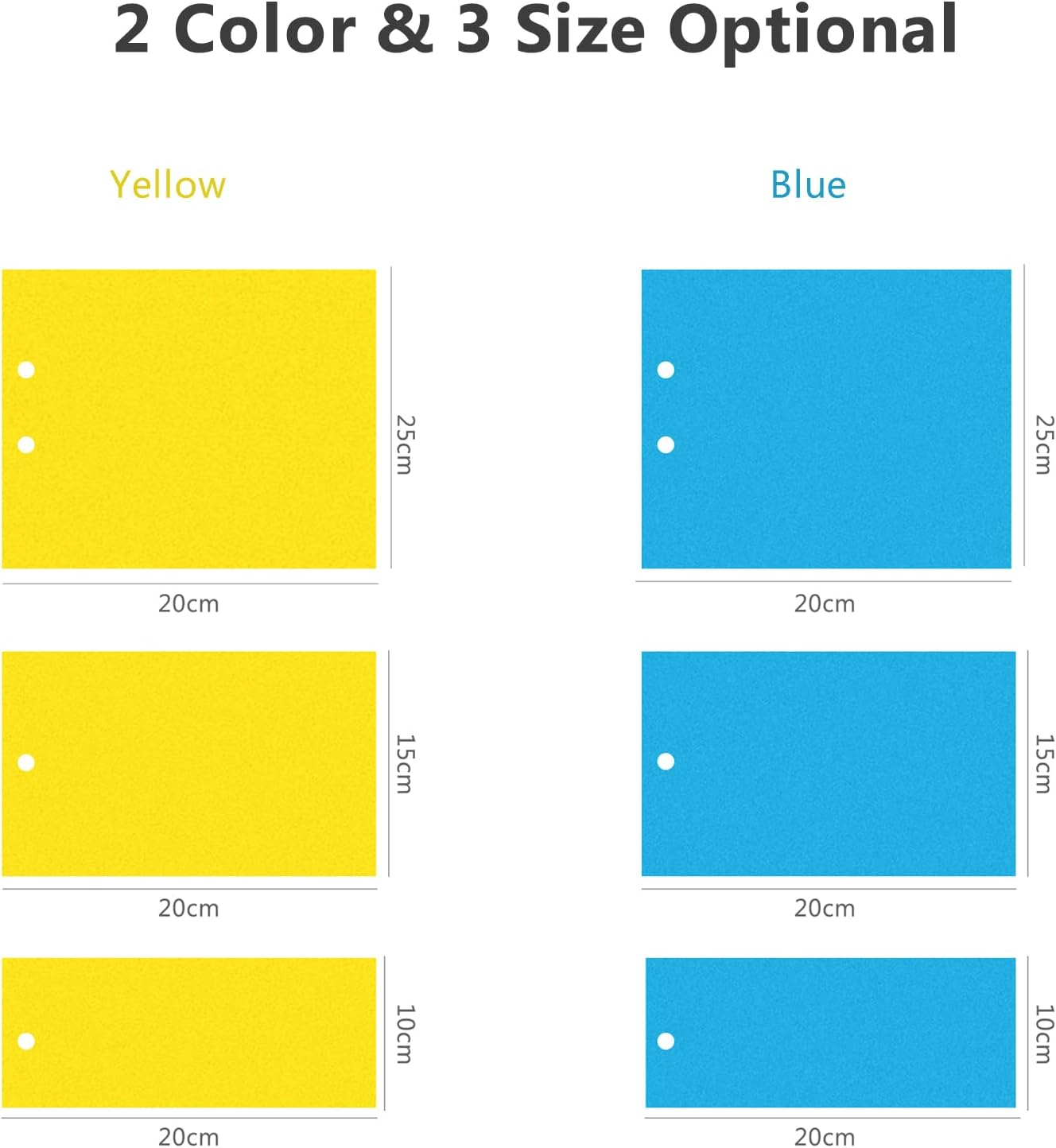 Sticky Traps for Flying Plant Insect Fungus Gnats 20Pcs 20 * 15Cm Dual-Sided Flying Insect Traps Can Be Cut image number 3