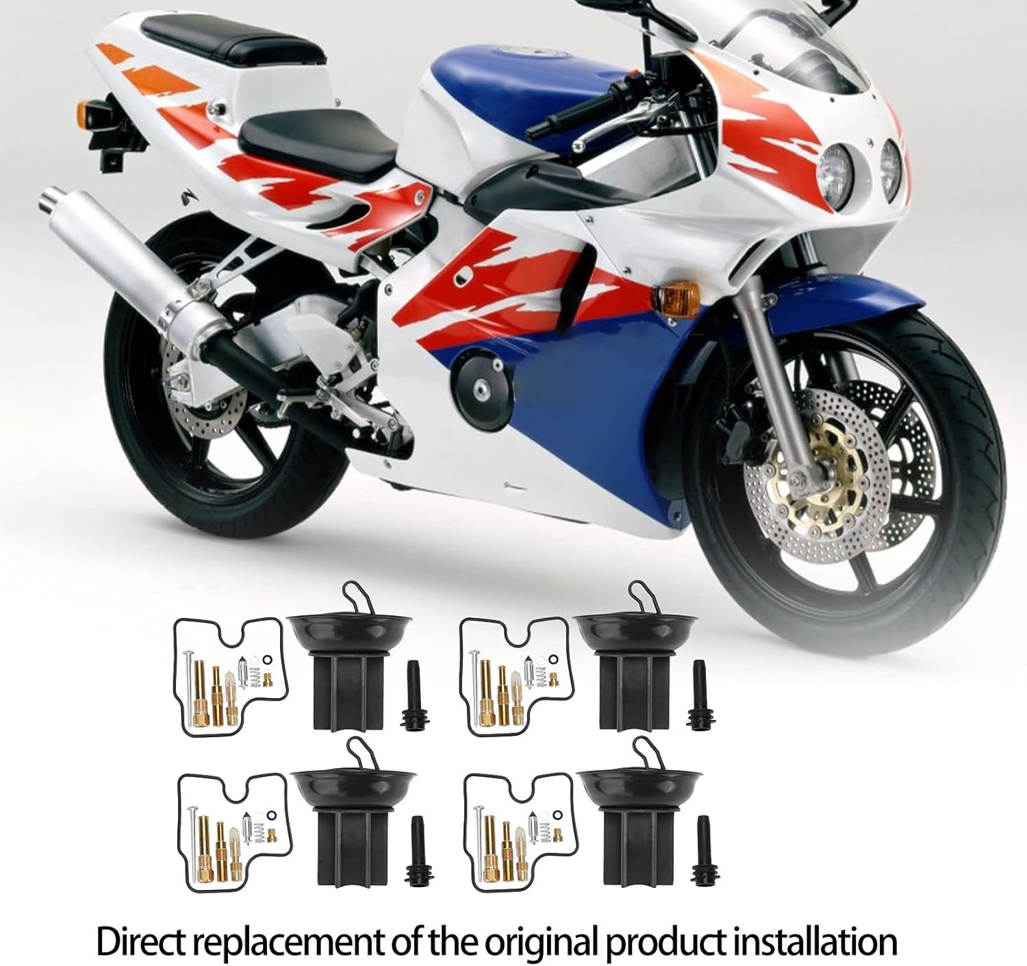 Motorcycle Carburetor Repair Kit, Powersports Carburetors, Carb Overhaul Accessory Replacement for CBR400 CBR 400 NC29 CBR250 CBR 250 NC22 image number 3