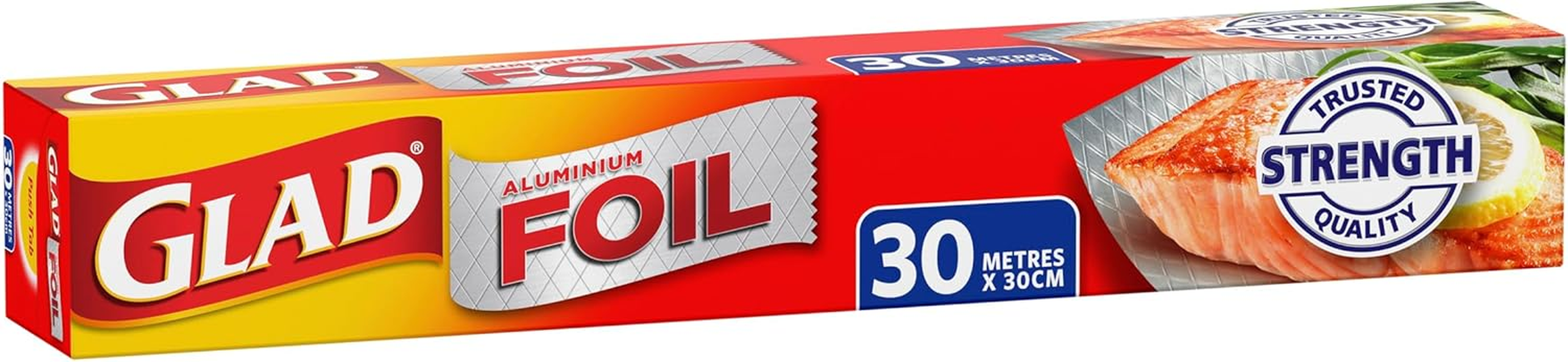 Glad Aluminium Foil, 30 Metre Aluminum Foil for Grilling, Roasting, Baking, and Food Storage to Preserve Freshness, 30M X 30Cm, 1 Count image number 4