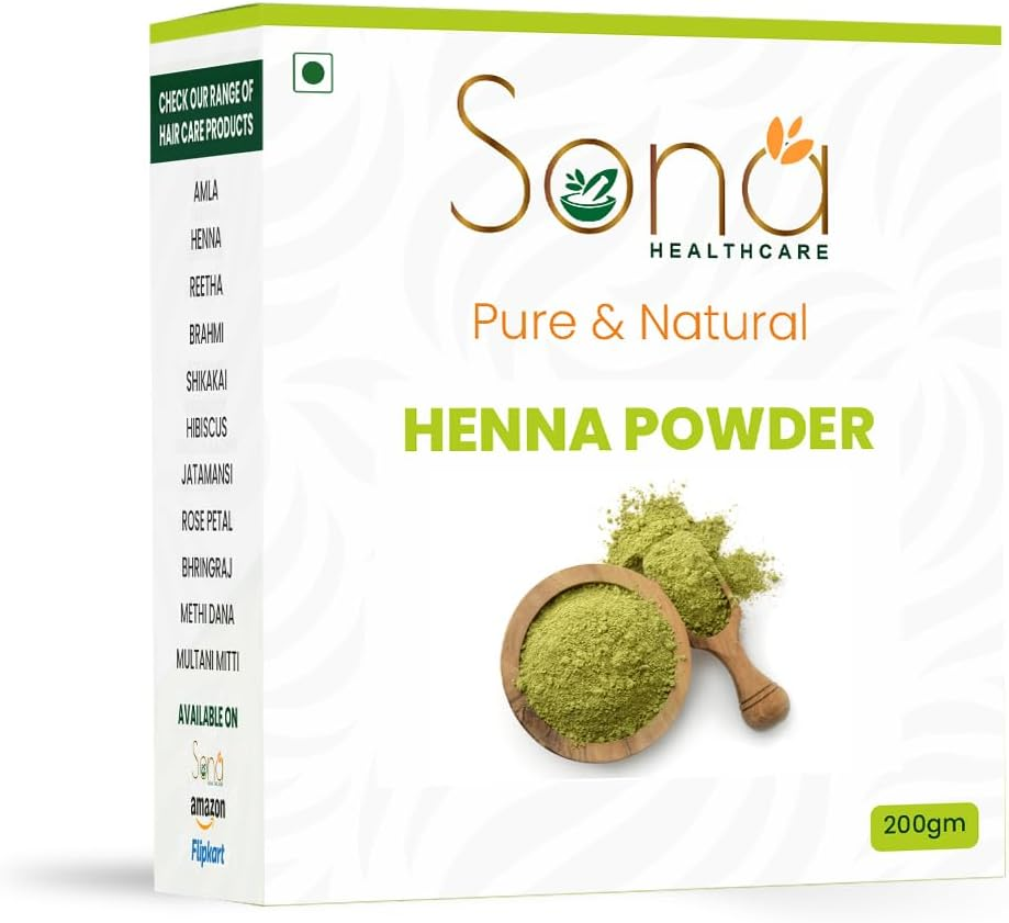 Pure Henna Powder for Hair Colour Mehandi for Hair, 200 Gm Green