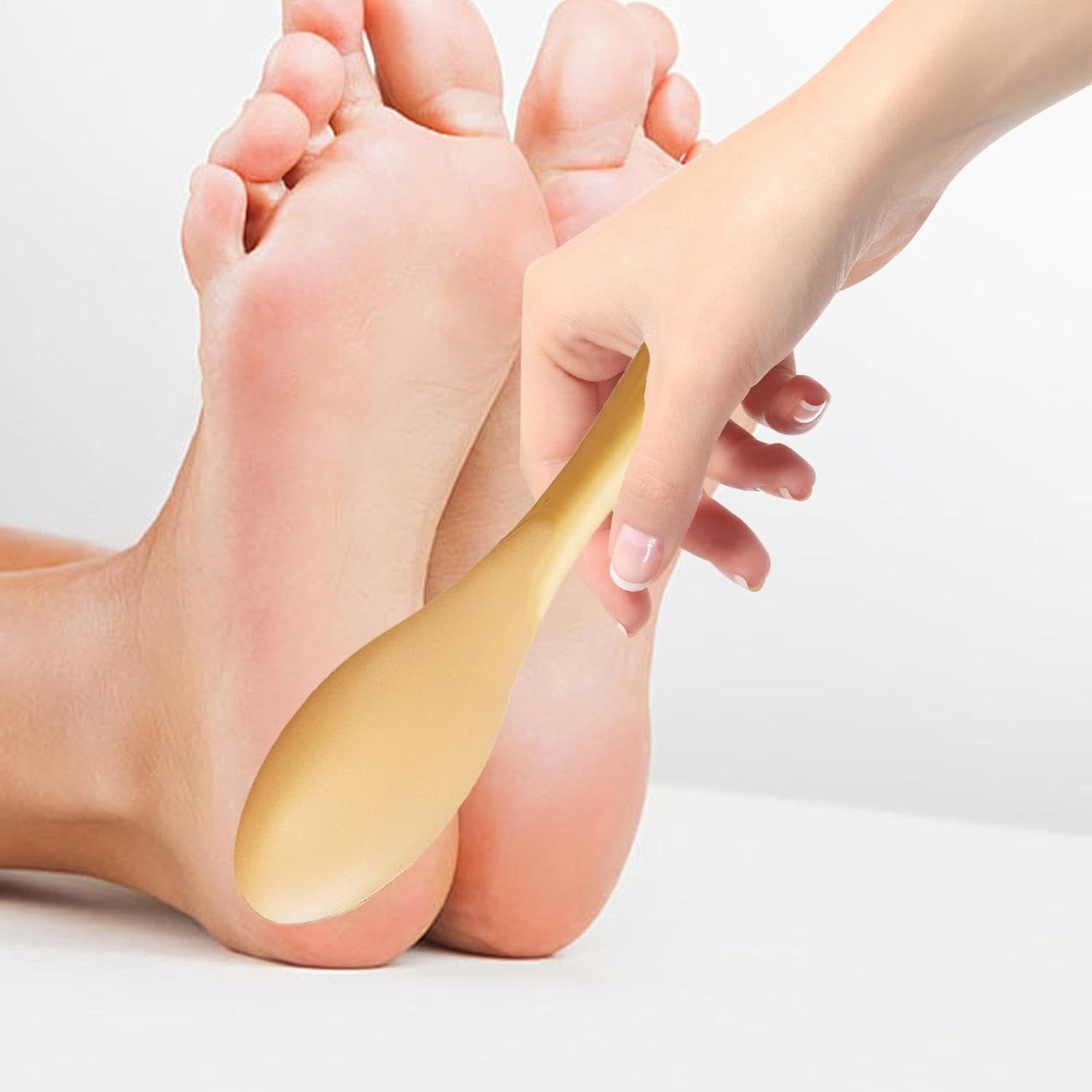 Foot Care Pedicure, Foot File Grinder Tool - Callus Removal Tool Handheld - Foot Care Tool Foot File for Home, Travel, Apartment, Dorm, School - Gold image number 3