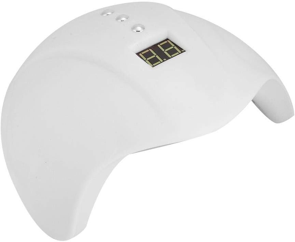 Nail Lamp,36W LED UV Nail Lamp Gel Nail Polish Dryer Quick Drying Nail Art Machine(White) image number 1