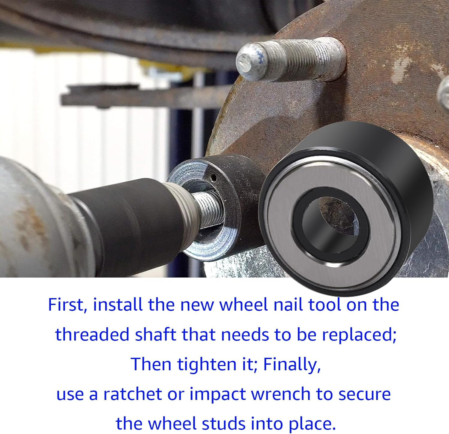 22800 Wheel Stud Installer, Replacement for Most All Automotive Wheels and Light-Duty Truck Wheel Stud Installer.