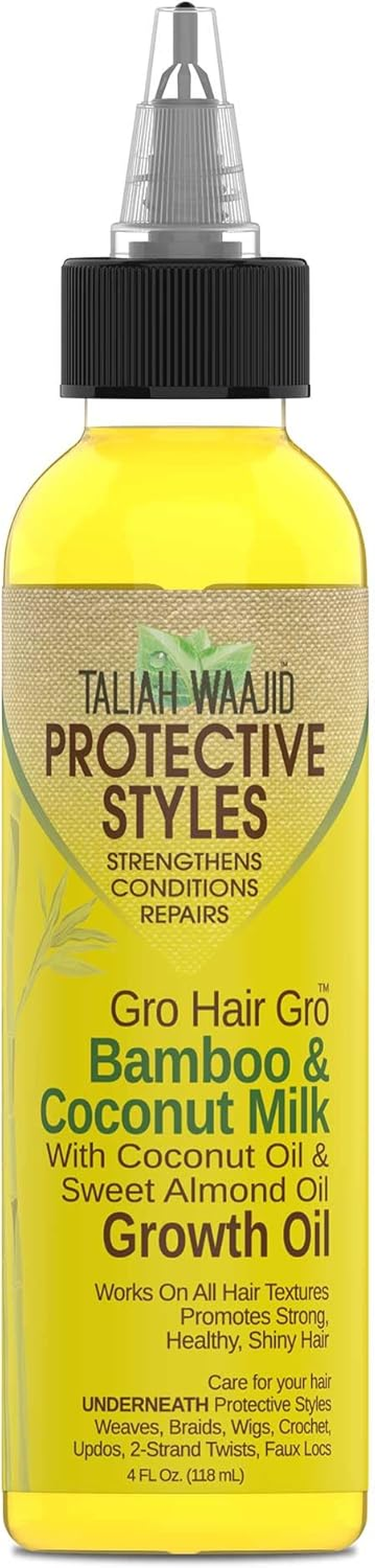 Taliah Waajid Hair Gro Bamboo and Coconut Milk Growth Oil, 4 Oz image number 2