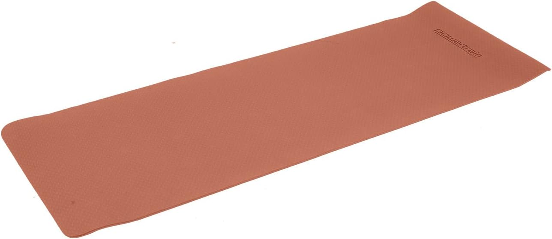 Powertrain Eco-Friendly TPE Yoga Pilates Exercise Mat, 6 Mm, Pink image number 4