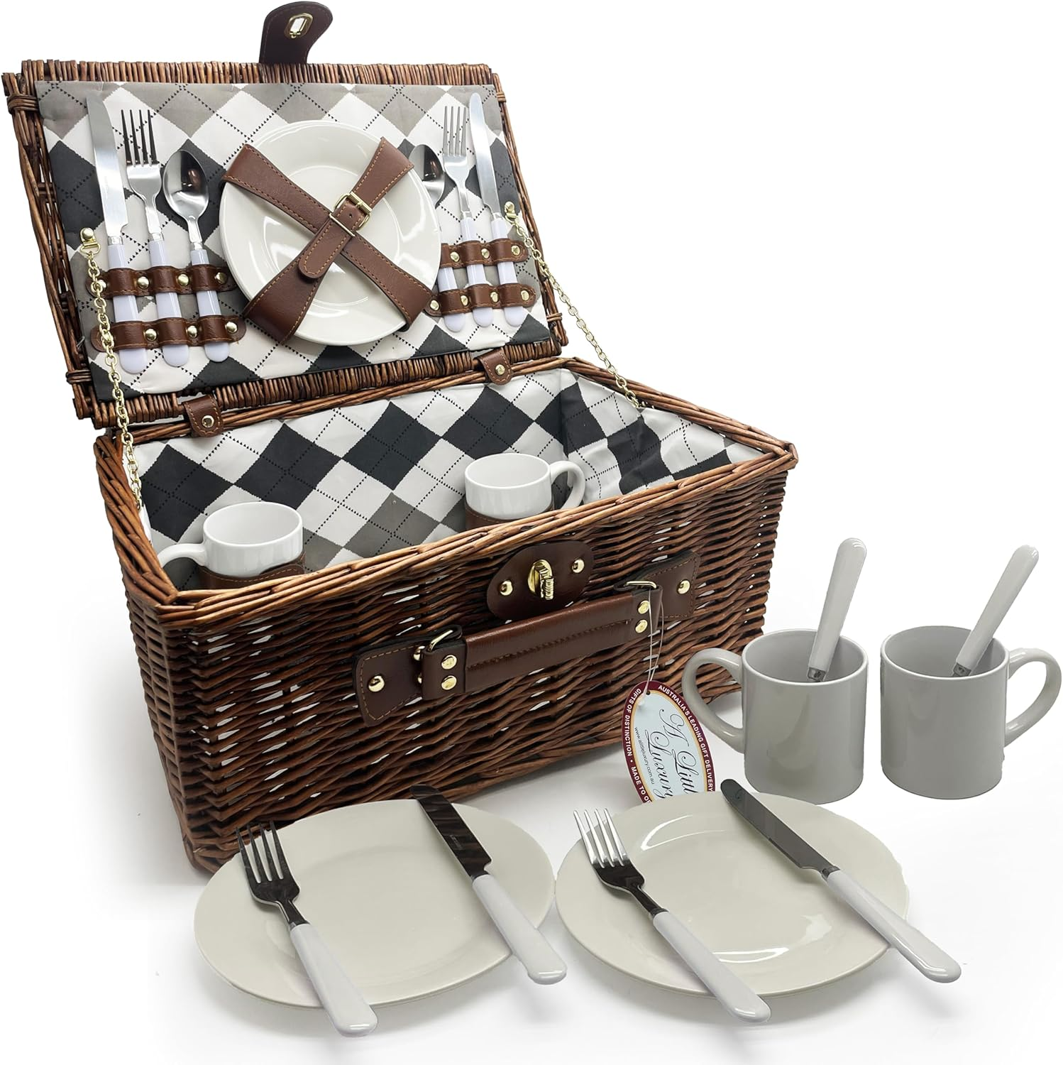 Newbury Two Person Picnic Basket image number 6