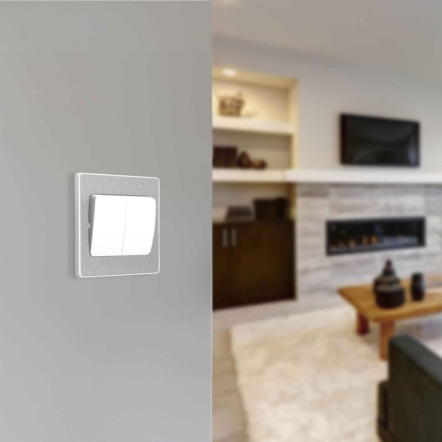 BG Electrical Evolve Double Light Switch, 2 Way, Wide Rocker image number 3