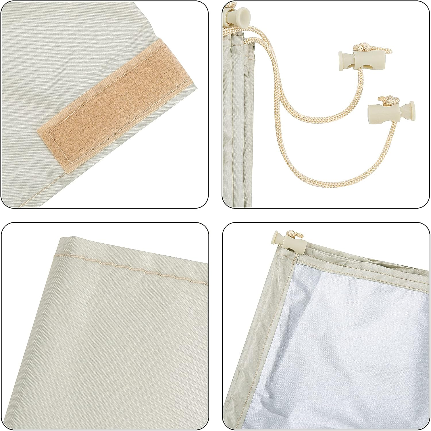 Codree Solar Reel Protective Cover for Pool up to 16 FT Wide, Waterproof Pool Reel Cover Solar Blanket Cover for above Ground and Inground Pools image number 3