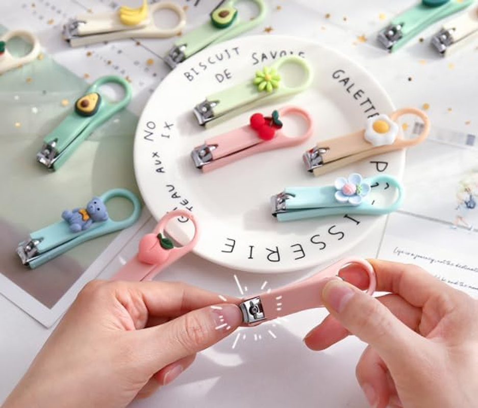 Avocado Cartoon Nail Cutters, Nail Clippers Set Nail Trimmer Fingernail Clippers Stainless Steel Nail Clippers for Women and Men, Fingernail and Toenail Clippers, Nail Tools (3H003) image number 3