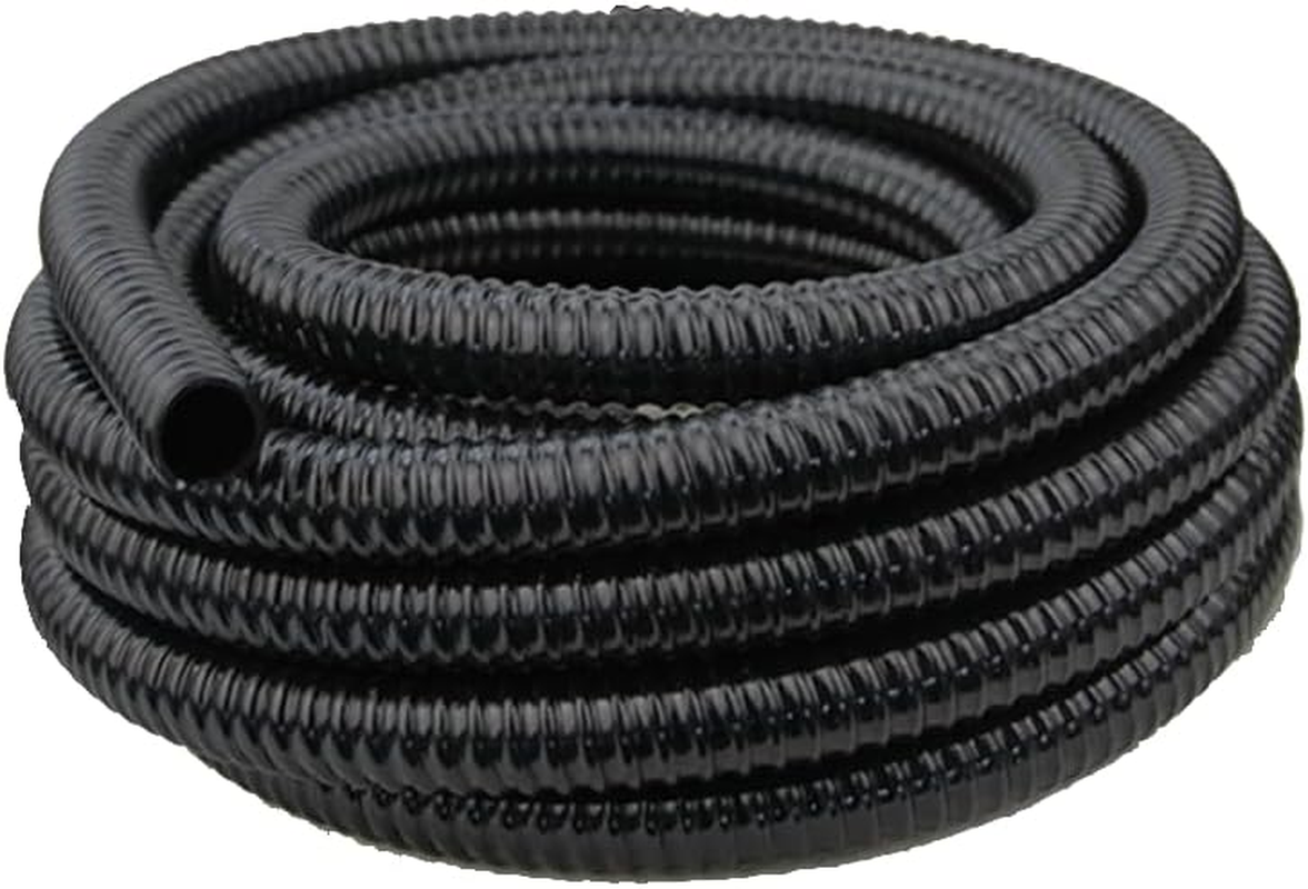 Poolzilla 20&rsquo; FT Corrugated Pond Hose - 1&rsquo;&rsquo; Inch ID, Flexible Reinforced Water Tubing for Aquariums, Pool Maintenance, Ponds, Fountains, Gardens, and Other Aquatic Features image number 6