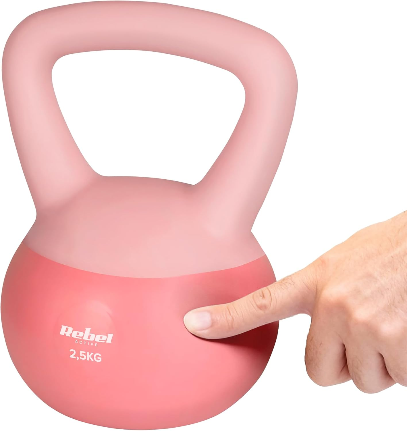 Rebel Soft Kettlebell 2.5 Kg Soft PVC Safe Silent Dumbbells for Fitness image number 3