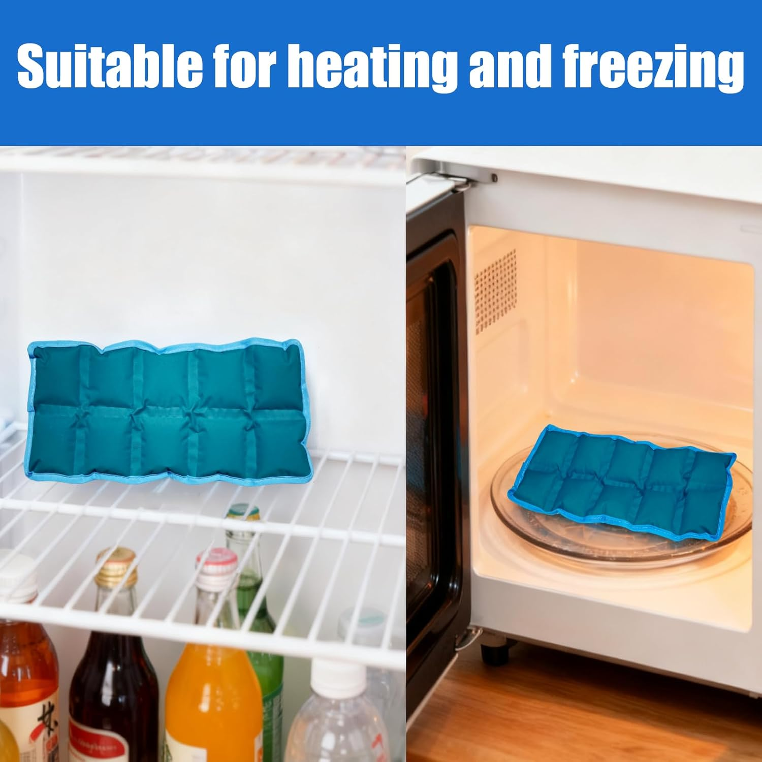 Flexible Ice Packs for Lunch Boxes, Reusable Long Lasting Cold Packs for Kids Lunch Bags & Coolers, Slim Soft Gel Ice Pack for Food image number 2