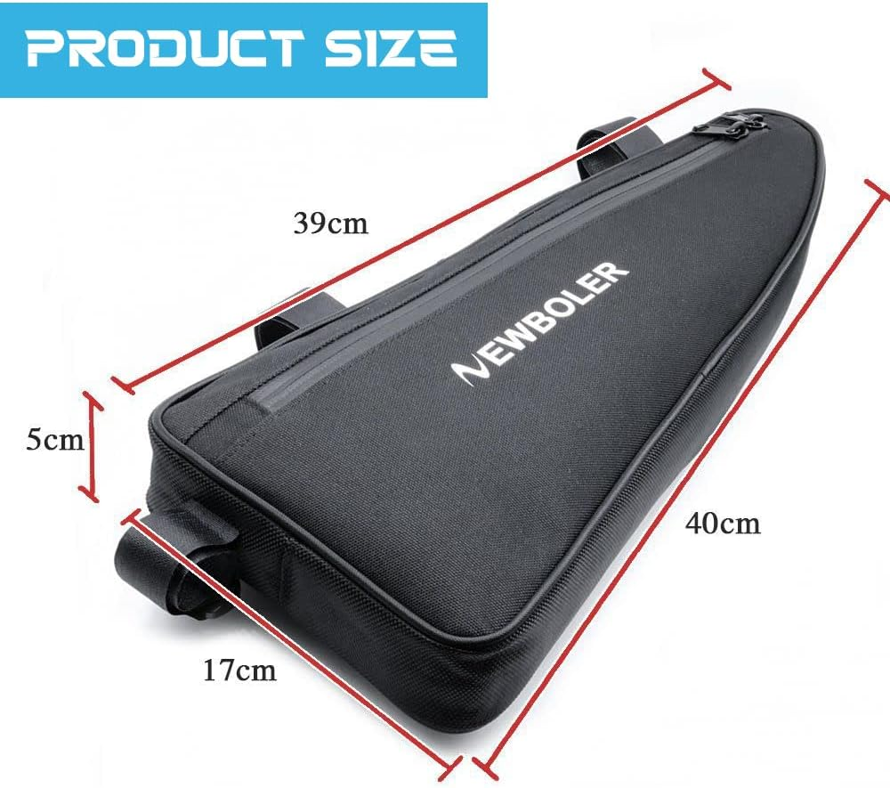 Kytpyi Bike Frame Bag, Bike Bag, 2L Large Capacity Bike Triangle Frame Bag, Waterproof Reflective Bicycle Handlebar Front Tube Saddle Storage Bag, Bike Triangle Bag for Mountain Bike Road Bike image number 4