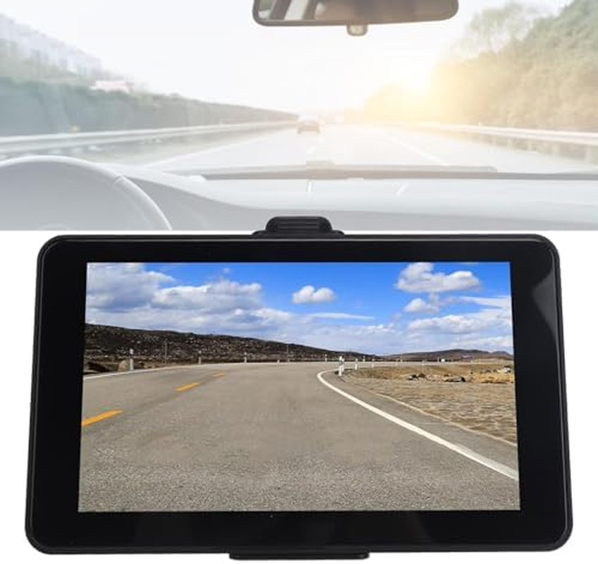 GPS Navigation Touchscreen Large Double Screen Car Truck Bus FM Broadcast Voice Reminder Portable GPS Navigation image number 6