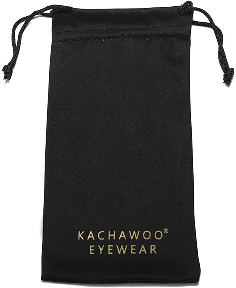 Kachawoo TR90 Polarised Sunglasses for Women Men Square Polygon Retro Vintage Sunglasses Thick Frame Luxury Brand Design Glasses - Black With Orange image number 6