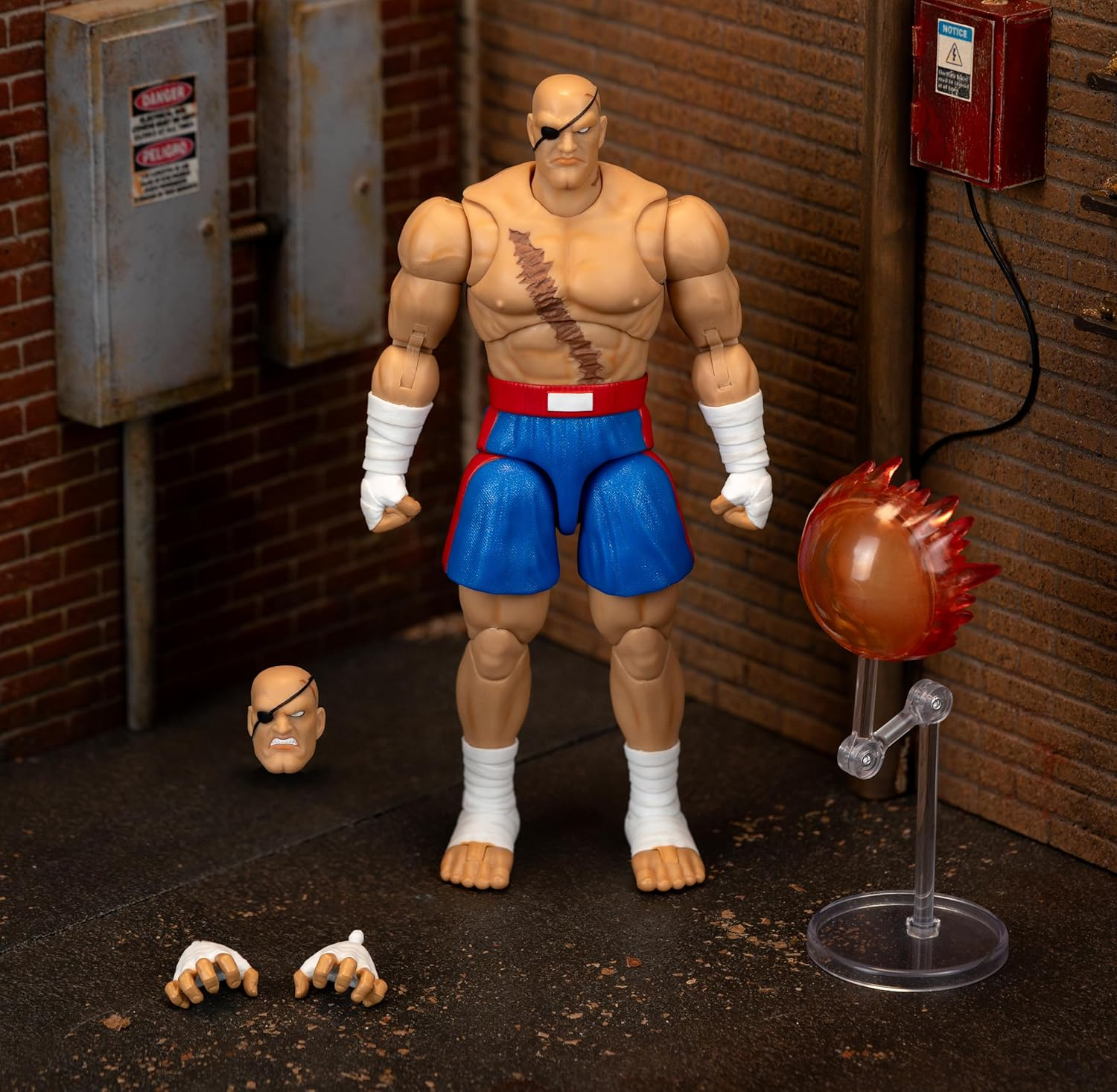 Jada Toys Street Fighter II - 6 Inch Sagat Figure image number 1