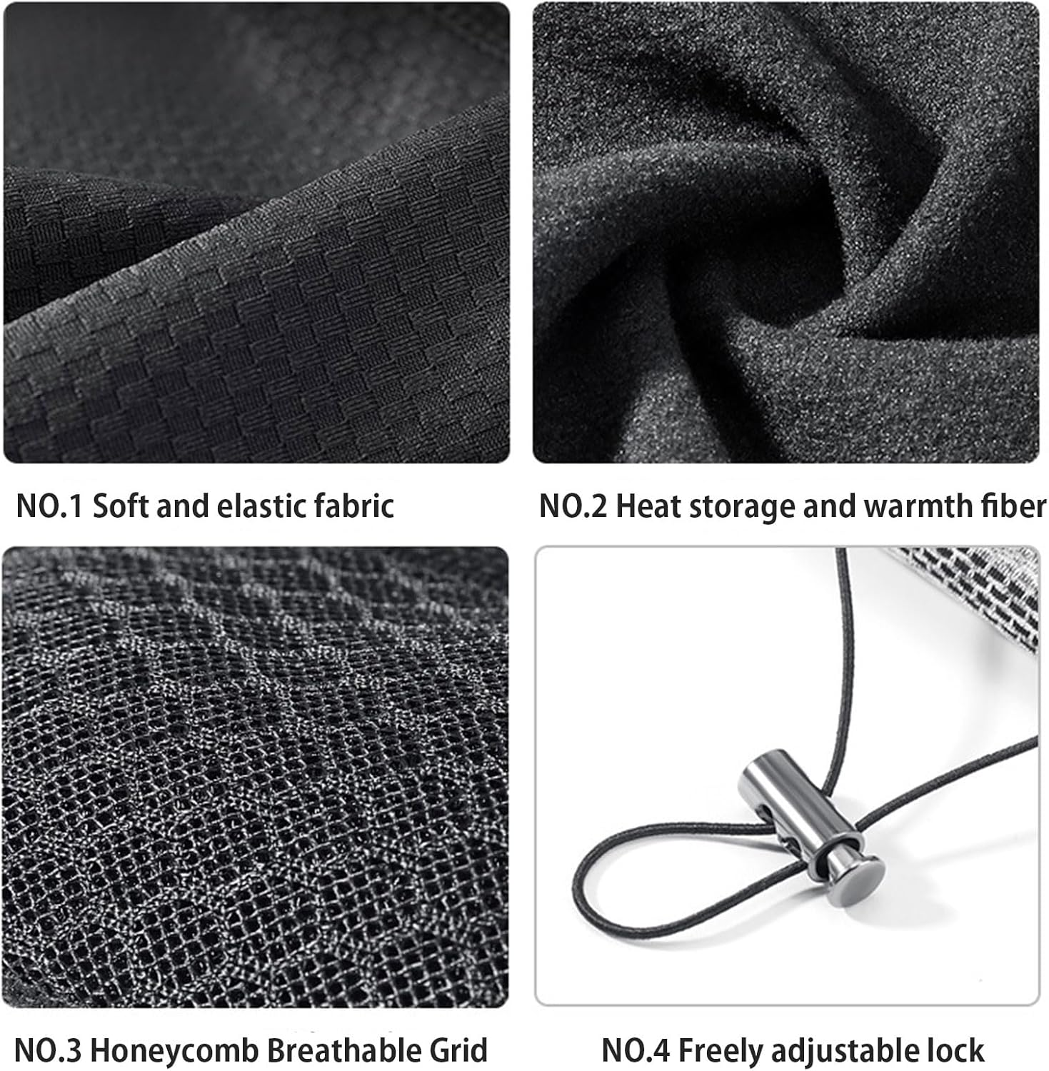 ZVCXOE Neck Warmer Cold Protection Winter Multifunctional Hat Thick Fleece Lining Breathable Neck Guard Windproof Dustproof Mountain Climbing Cycling Outdoor Skiing Unisex image number 6