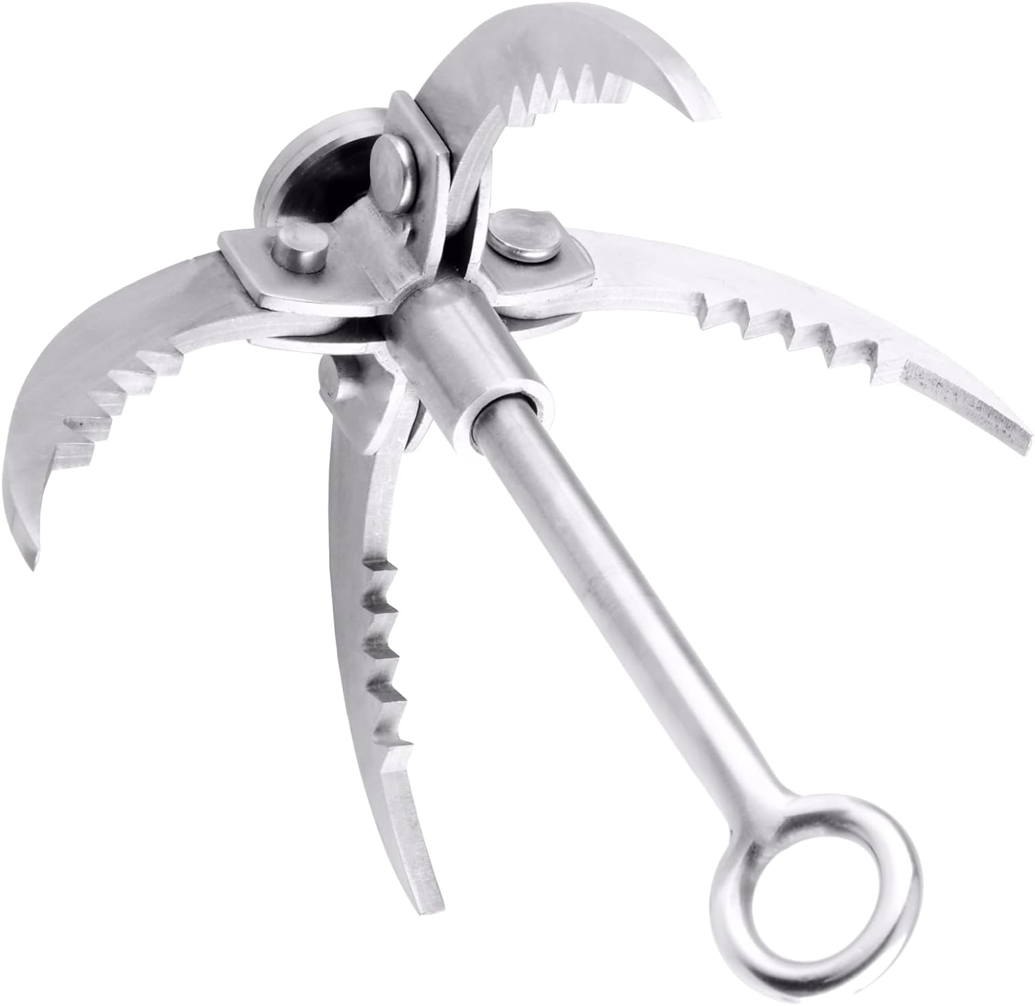 TRIWONDER Grappling Hook Gravity Rock Climbing Hooks Folding Claws Stainless Steel Anchor for Climbing, Hiking, Tree Limb Removal