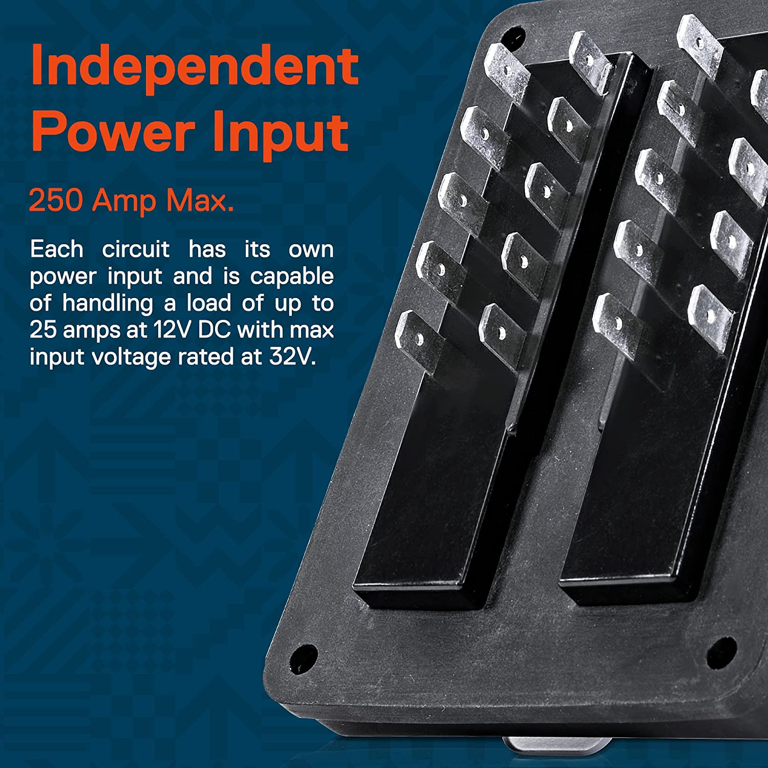 Online-Led-Store PSZACCEPS053H Waterproof (OLS IP56 LED Indicated 10Port Fuse Block Output 25A Outlet) image number 4