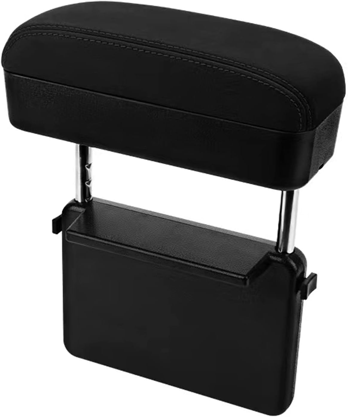CDEFG Car Armrest Support Elbow Rest Pad Armrest Extender, Console Storage Organizer, Adjustable Height Comfort Wrist Rest Pads, Universal Fit for All Car Models (Black Line)