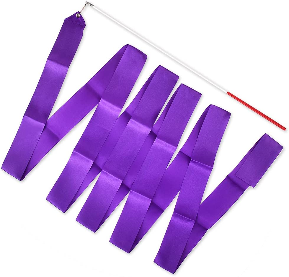 DS. DISTINCTIVE STYLE Dance Ribbons with Wands 4M Rhythmic Gymnastics Ribbon Dance Streamer for Kids Baton Twirling