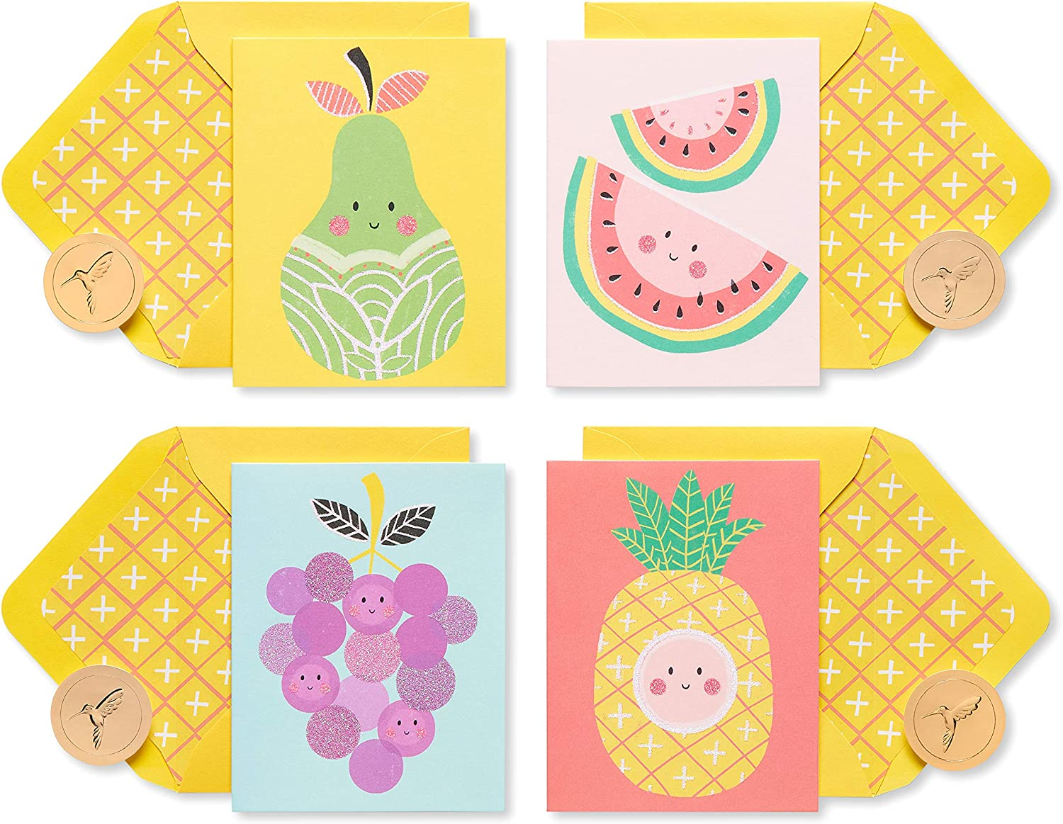 Papyrus Blank Cards with Keepsake Box, Garden Critters (20-Count)