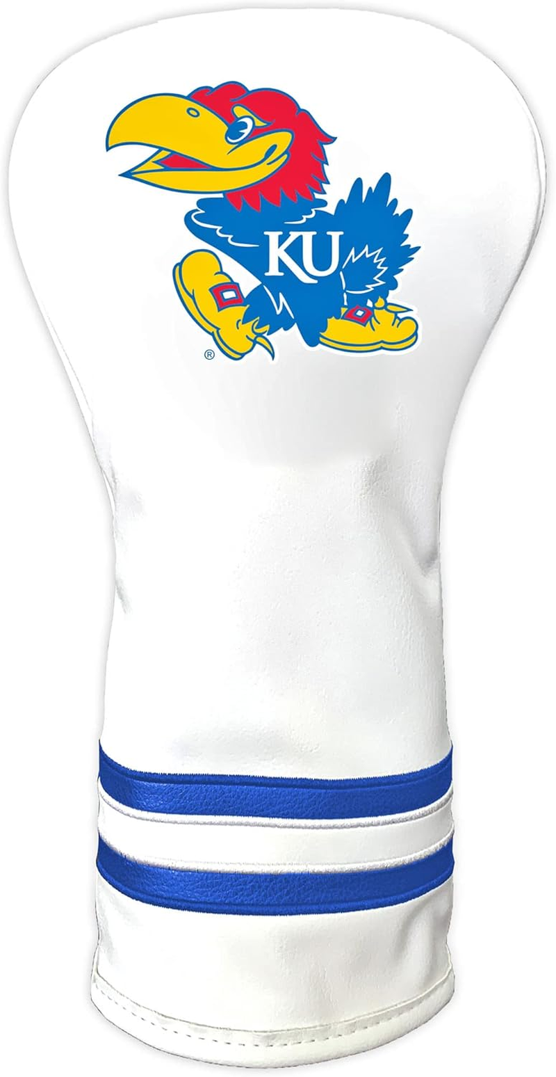 Team Golf NCAA White Vintage Driver Golf Club Headcover, Form Fitting Design, Retro Design & image number 5