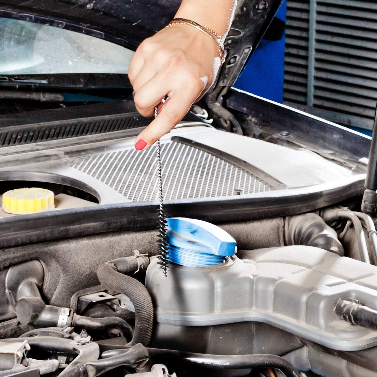 Wzenclave Carburetors Carbon Dirt Jet Remove Cleaner，39 Cleaning Wires Set + 15Cleaning Needles + 15 Nylon Brushes Tool Kitstainless Steel Carburetor Carbon Dirt Jet Remove Cleaner image number 2