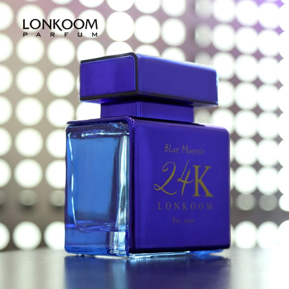 Lonkoom 24K Blue Minerale for Men 3.4 Oz EDP Spray image number 1