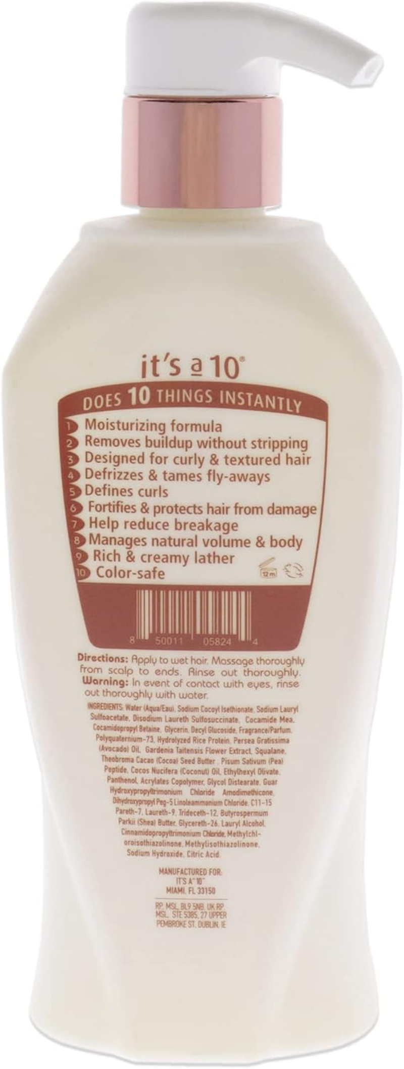 IT'S a 10 Coily Miracle Hydrating Shampoo for Unisex 10 Oz Shampoo
